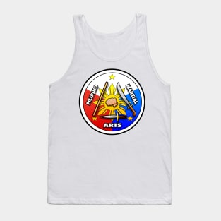 Filipino Martial Arts Logo (classic Filipino Flag style) Tank Top